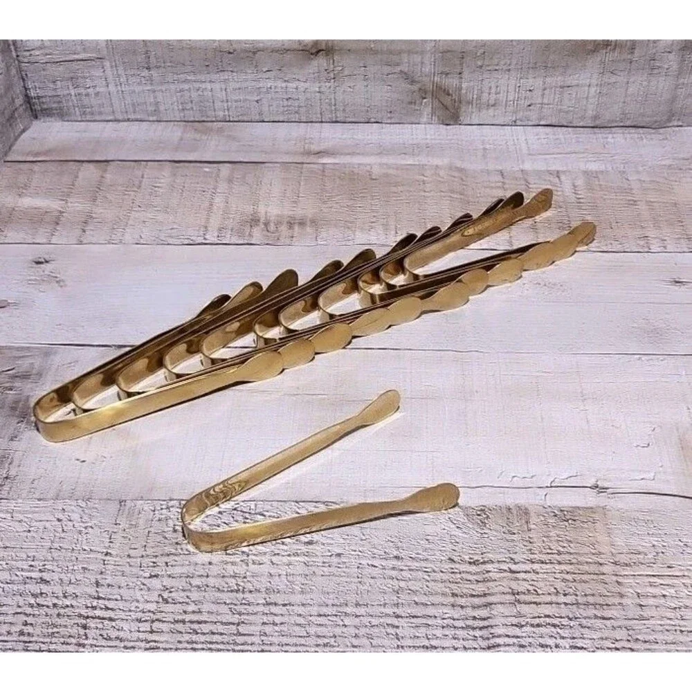 24 Count Gold Tongs Dessert Tongs Buffet Tongs Ice Tongs